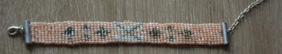 Woven bead bracelet, made by Ioana
